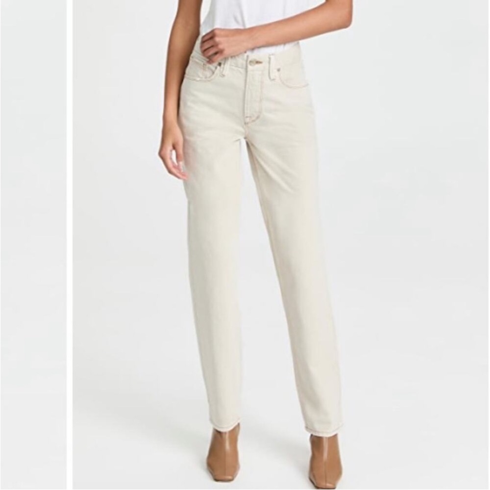 Good American 90s Icon Jeans High Waist Tan Bone Cream NWTs size 12/31